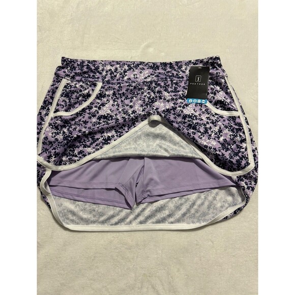 PGA Tour Womens Athletic Skort XL Purple Blue Floral Abstract Athleisure Driflux - Picture 6 of 8